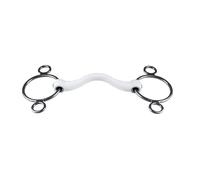 Mors 3 ou 4 anneaux pour cheval à canon Trust Inno Sense Medium 15 Blanc 13,5 cm