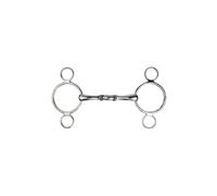Mors 3 ou 4 anneaux pour cheval Metalab Magic System Argenté 125 mm