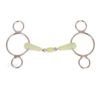 Mors 3 ou 4 anneaux pour cheval pour cheval Horze Pessoa Argenté 14,5 cm