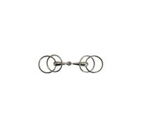Mors 3 ou 4 anneaux pour cheval solide Umbria Equitazione Argenté 12,5 cm