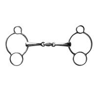Mors 3 ou 4 anneaux pour cheval Stübben Argenté 16 mm / 12,5 cm