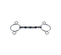 Mors 3 ou 4 anneaux pour cheval Trust Sweet Iron Waterford Bleu 13,5 cm