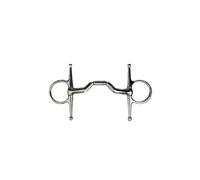 Mors à aiguille pour cheval cintré Metalab Elite Argenté 135 mm