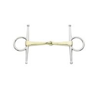 Mors à aiguille pour cheval double brisure Kavalkade KavalBit Doré 145 mm
