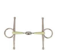 Mors à aiguille simple BR Equitationisure pour cheval BR Equitation AppleMouth14mm Vert 10,5 cm