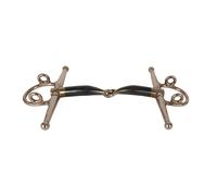 Mors à aiguille simple brisure releveur pour cheval Velari Full Ch ag Sweet Iron Bleu 14,5 cm