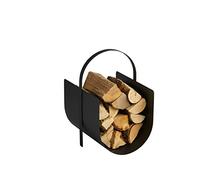Morsø Adrian Panier à bûches de chauffage - Panier à bûches en acier robuste - Design épuré pour l'intérieur - 33 x 40 x 52 cm - Noir