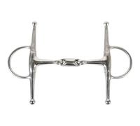 Mors aiguille pour cheval double brisure Harry's Horse Argenté 13,5 cm