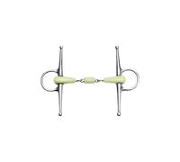 Mors aiguille pour cheval flexi double brisure Feeling Argenté 125 mm
