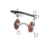 Mors américain pour cheval avec passage de langue Beris Tandem Noir 130 mm