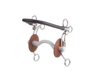 Mors américain pour cheval avec passage de langue Beris Tandem Noir 130 mm
