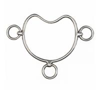 Mors anticabreur pour cheval en inox Tattini Chifney Argenté TU