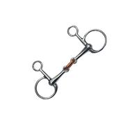 Mors baucher double brisure pour cheval Privilège Equitation Argenté 135 mm