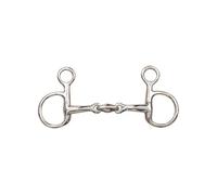 Mors baucher double brisure pour cheval T de T Argenté 145 cm