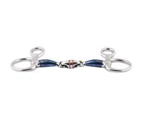 Mors baucher pour cheval avec double brisure Jump'In Argenté 125 mm