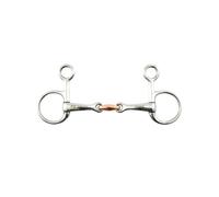 Mors baucher pour cheval avec lozange en cuivre Premier Equine Hanging Argenté 14 cm