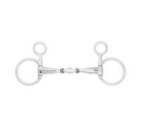 Mors baucher pour cheval brisure double Waldhausen Argenté 12,5 cm