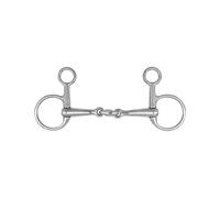 Mors baucher pour cheval brisure double Waldhausen Massif Argenté 12,5 cm