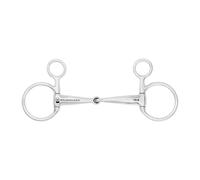 Mors baucher pour cheval brisure simple Waldhausen Argenté 13,5 cm