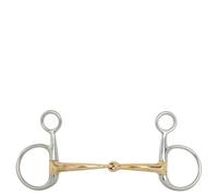Mors baucher pour cheval double brisure BR Equitation Argenté 12,5 cm