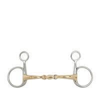 Mors baucher pour cheval double brisure BR Equitation Argenté 14,5 cm