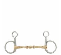 Mors baucher pour cheval double brisure BR Equitation Argenté 14,5 cm
