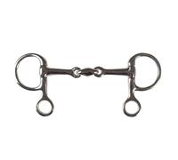 Mors baucher pour cheval double joint HORKA Argenté 13,5 cm