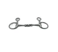 Mors baucher pour cheval Metalab double brisure Argenté 135 mm