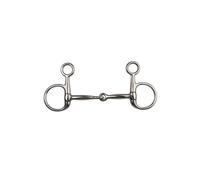 Mors baucher pour cheval simple brisure Metalab Argenté 125 mm