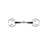 Mors caoutchouc double brisure 3 effets Premier Equine Argenté 12,5 cm