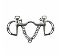 Mors Cheval en Acier Inoxydable avec Embouchure à Passage Langue pour Équitation Classique et Dressage Adapté aux Cherchant un Contrôle Précis et Confortable , Argent Blanc , 127 Mm