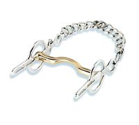Mors d'attelage liverpool pour cheval Stübben Argenté 13,5 cm