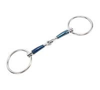 Mors de Bouche de Cheval 5,1 Pouces 130mm, Mors de Filet en Acier Inoxydable à Bord Souple, Accessoire Cheval Confortable et Stable pour la Ferme