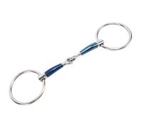 Mors de bouche de cheval 5,1 pouces 130mm, mors de filet en acier inoxydable à bord souple, accessoire cheval confortable et Stable pour la ferme
