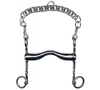 Mors de bride double FEELING avec embouchure épaisse de 12,5 cm