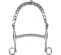 Mors de bride double FEELING avec embouchure satinée 13,5cm
