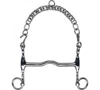 Mors de bride double FEELING, solide avec partie latérale courte 13,5 cm