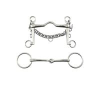Mors de bride en set avec mors simple Premier Equine Weymouth Argenté 11,5 cm