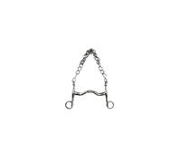 Mors de bride pour cheval à branches courtes Metalab Elite Argenté 135 mm