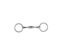 Mors de bride pour cheval à double brisure Metalab Argenté 125 mm