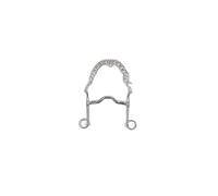 Mors de bride pour cheval branches longues Metalab Elite Argenté 135 mm