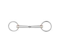Mors de bride pour cheval brisure simple Beris Argenté 125 mm