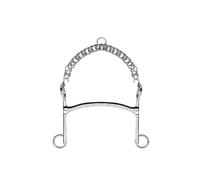 Mors de bride pour cheval cintré Horze L'Hotte Argenté 13,5 cm