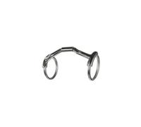 Mors de bride pour cheval cintré Metalab Elite Argenté 115 mm