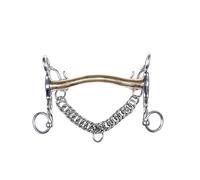 Mors de bride pour cheval en maillechort HKM 5 cm Argenté 14,5 cm
