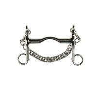 Mors de bride pour cheval HKM chaîne 5 cm Argenté 13,5 cm