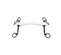 Mors de bride pour cheval non fixé Trust Inno Sense Weymouth Mullen-20 Blanc 13,5 cm