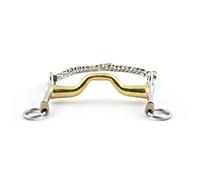 Mors de bride pour cheval petites branches Jump'In Doré 135 mm
