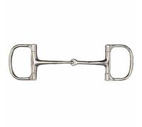 Mors de filet verdun brisé en inox embouchure fine Tattini Argenté 13 cm