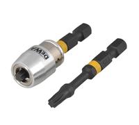 Mors De Torsion DEWALT TX25 x 50Mm (x2) Et Manchon Magnétique Screwlock DEWDT